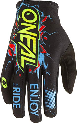 O'NEAL | Guante de Ciclismo Motocross | MX MTB DH FR Downhill Freeride | Materiales duraderos y Flexibles, Palma ventilada | Matrix Youth Glove Villain | Niños | Negro | Talla M