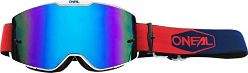 O'Neal Motocross Brille B-20 Goggle Plain Radium, Rot Blau, 6033