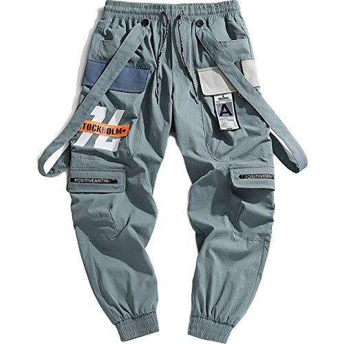 Pantalones Harem de Moda para Hombre, Pantalones Sueltos de Gran tamaño con Estampado Personalizado, Cintura elástica con cordón, pies, Pantalones Cargo XX-Large
