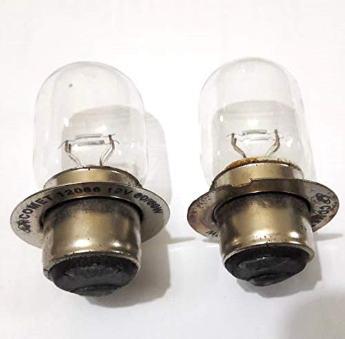 Par de bombillas para faros delanteros P3596A 12V 18/18W T19 MPF para FD NewHolland Fit en Ford 2N 8N 9N 600 800 NAA... y también para motocicleta/motocicleta.