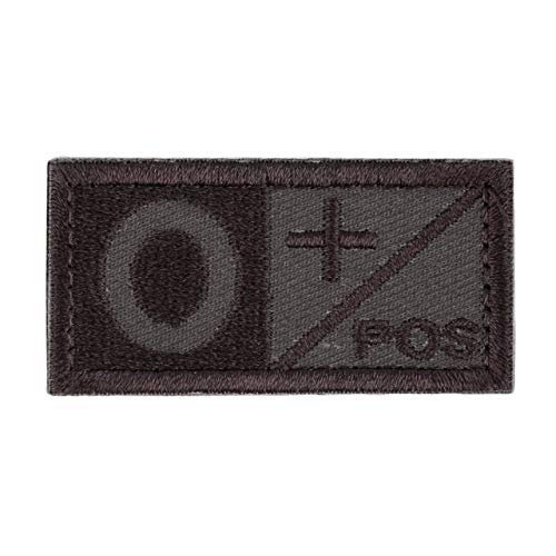 Parche de tipo de sangre bordado rectangular estilo cosido 3D A/B + POS NEG Coyote Tan OD Green Disponible Patch Patch Cloth OD Green Jasnyfall