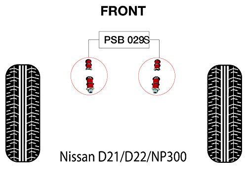 PSB PSB029S - Bush de poliuretano D21/D22/NP300 (barra estabilizadora)