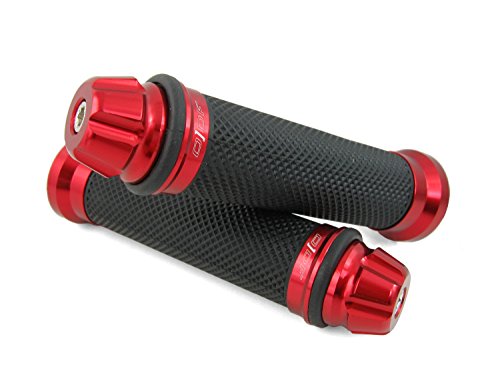 Puños de manillar para Yamaha Neos, Neos 4, Jog, R, RR, Slider (Dome/Rojo)