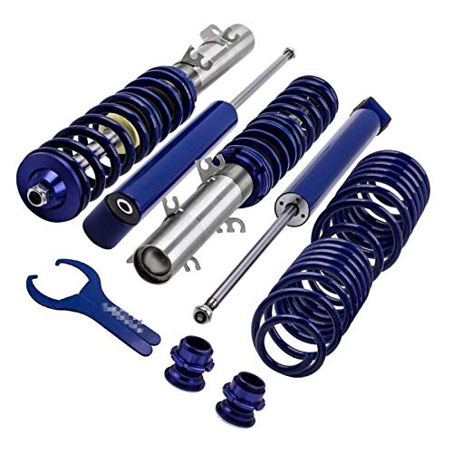 RKRCXH Coche Amortiguador Coilover Fit For Audi A3 Fit For VW Bora Jetta Golf MK4 1.8T 1.9 TDi 2.3V5 Amortiguador Suspensión Muelles Strut Amortiguador de suspensión de Choque