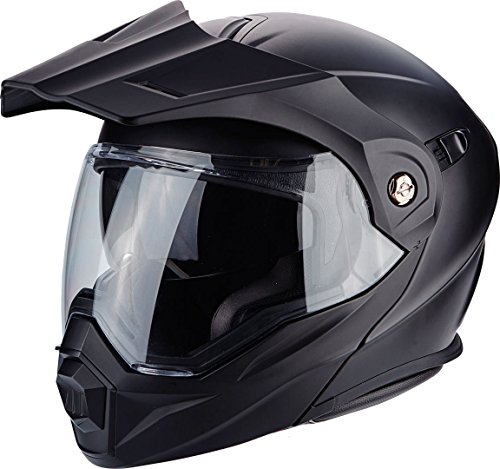 Scorpion Casco de moto ADX 1 SOLID Negro Mat, Negro, M (2592_26419)