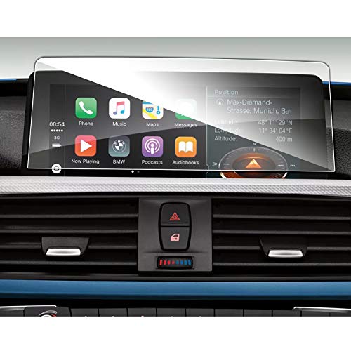SHAOHAO Protector de pantalla de navegación para BMW Serie 1, 2, 3, 4, X2, X3, X4, GPS, transparente, resistente a los arañazos, cristal templado 9H antihuellas