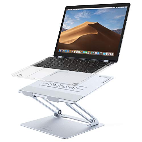 Soporte Portatil dodocool Suporte Ajustável Portátil Laptop, Alumínio Ventilado Plegable Sporte. Soporte Ergonómico Compatible con MacBook Pro/Air, HP, Samsung, Todos los 11a17 Polegadas Portátiles