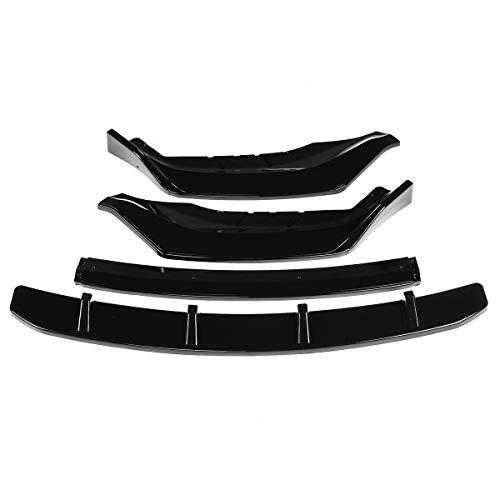 Spoiler DE Lips, para BMW 5 Series G30 G31 G38 540i M Sport 2017-2020 G30 LIP Coche Frontal Splitter Difusor Difusor Cubierta de protección,Glossy Black