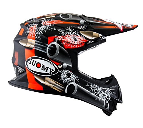 Suomy Casco Motocross MR Jump Bullet, Multicolor (Bullet Matt Black), M