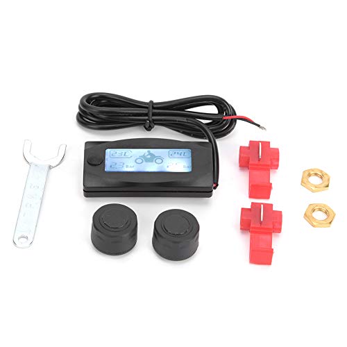 Terisass Sistema de monitoreo de presión de neumáticos TPMS de Motocicleta Monitor en Tiempo Real para Honda/Yam-aha/Kawa-Saki/Suz-uki