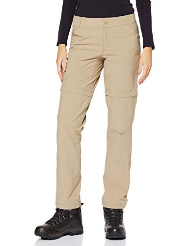 The North Face Hose W Exploration Convertible Pants, Pantalones Mujer, Beige (Dune Beige), 10 Long