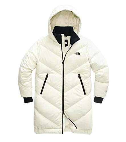 The North Face Women's Albroz Down Winter Parka Jacket (Vintage White, XL)