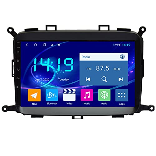 TIANDAO Android 10.0 9 Pulgadas Radio Satelital para Automóvil Reproductor Multimedia Autoradio 2.5D Navegador GPS para KIA CARENS 2012-2017 con WiFi Bluetooth Control del Volante(Color:WiFi 1G+16G)