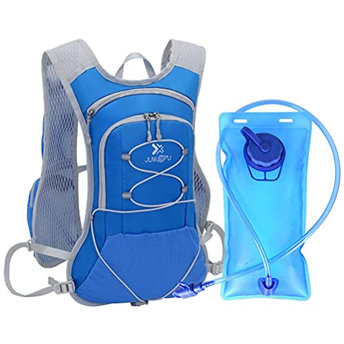 Tixiyu Mochila de hidratación al aire libre con vejiga de agua de 2 litros, impermeable, transpirable, ideal para senderismo, correr, acampar, escalada y deportes