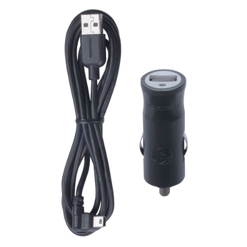 TomTom Cargador USB para Coche - para Todos los navegadores para Coche y los Dispositivos Que se carguen Mediante USB, como GO, Start, Via, GO Basic, GO Essential, Rider, GO Professional o GO Camper