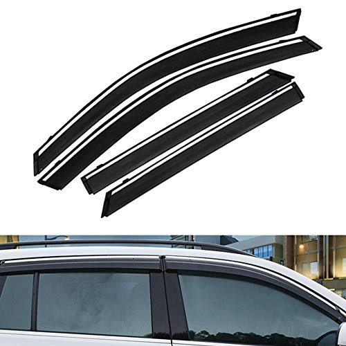 TUTU-C 4 unids para Nissan Qashqai 2016 2017 2018 ABS plástico ventana viseras Toldos lluvia Sun deflector protector de ventilación cubre coche styling