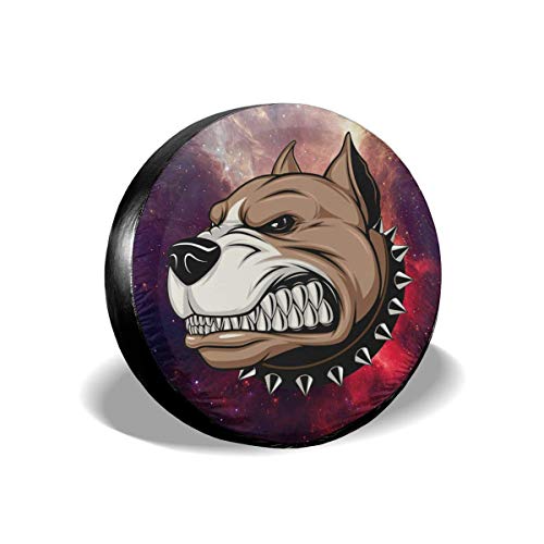 ulxjll Wheel Tire Cover Cartoon Fierce Dog Impreso Duradero Protectores Universales Cubierta A Prueba De Agua Colorida Cubierta De Neumático De Rueda Cubierta De Neumático De Rueda De Re 16in/76~79cm