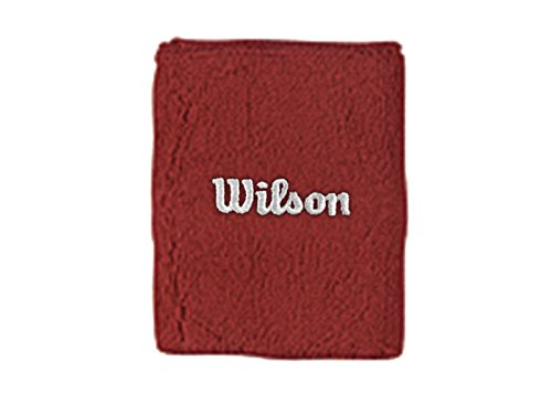 Wilson WR5600390 Muñequera, Unisex Adulto, Rojo, NS