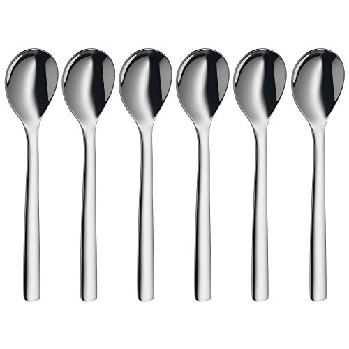 WMF Nuova Juego 6 cucharas para Huevos, Acero Inoxidable Pulido