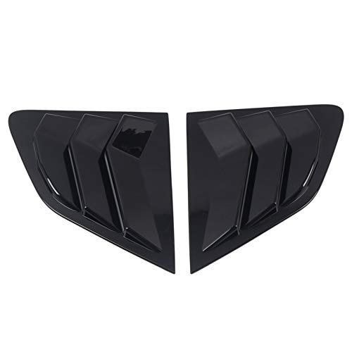 XCVUISDFJK Accesorios y molduras de PartsPar de Coche. Ajuste para Nissan Qashqai J11 2015-2020 Accesorios para automóviles ABS Black Window Louver Shutter Cover 2pcs (Color : Shiny Black)