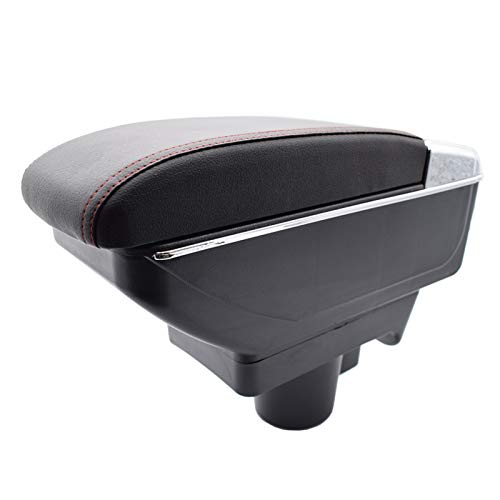 XUNGED Reposabrazos for Opel Astra H 2004-2014 Contenido ARM ARM REST DUAL CAJA DE ALMACENAMIENTO DE ALMACENAMIENTO Decoración del automóvil. Accesorios (Color Name : Red thread)