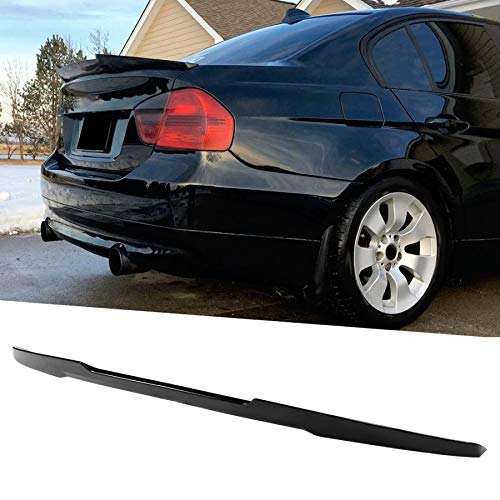 XXIAOHH Coche Negro Spoiler De Techo Trasero Reinstala ala Brillante para El Estilo M4 High Kick Tapa del Maletero Alerón Ajuste para La Serie 3 De BMW E90 M3 De 2006 A 2011