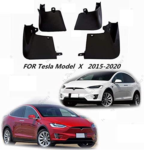 YBNB Guardabarros De Coche, Guardabarros para Tesla Model X 2015-2020 Guardabarros Delanteros Guardabarros Traseros