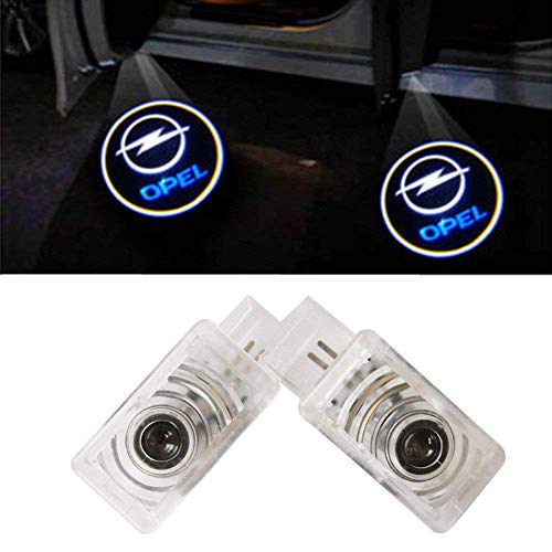 ZTMYZFSL 2 Unids Coche Logo Proyección Proyector LED Puerta fantasma Shadow Light Bienvenido Lámpara de Luz