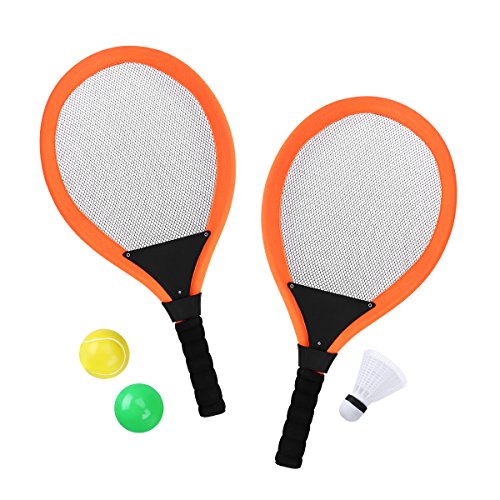 1 par de raquetas de bádminton y tenis para niños