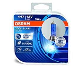 2 Bombillas Osram H7, Cool Blue Boost, 5000 K, 12 V, 80 W, 62210 62210CBBDUO