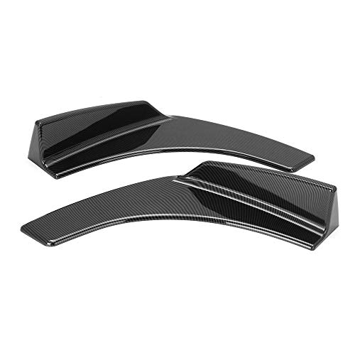 Alerón de Coche 2X Fibra de Carbono Look Coche Parachoques Delantero Labio Spoiler Divisor Difusor Protección, para Benz W205 W204 W203 W211 W212 W213 W117 C117