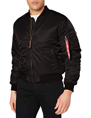 ALPHA INDUSTRIES Flight Jacket|MA-1 VF 59 Chaqueta, Negro (Black 03), S para Hombre