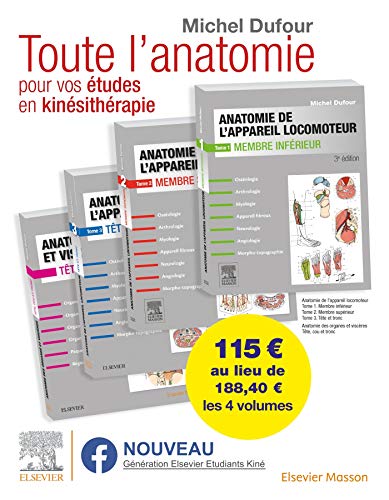 Anatomie de l'appareil locomoteur. Anatomie des organes et des viscères. Pack des 4 tomes: Anat Organes&Visceres (Hors collection)