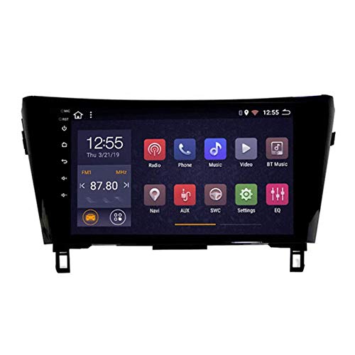 Android 8.1 Reproductor Multimedia Estéreo Para Automóvil Bluetooth Para Nissan Qashqai X-Trail 2012-2018,Pantalla Táctil Capacitiva De 10.1 Pulgadas/GPS/FM/Mirrorlink/SWC/Cámara De Visión Trasera