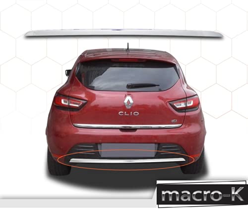 Boa Line - Recorte de parachoques trasero cromado para Renault CLIO IV HB 2012Up