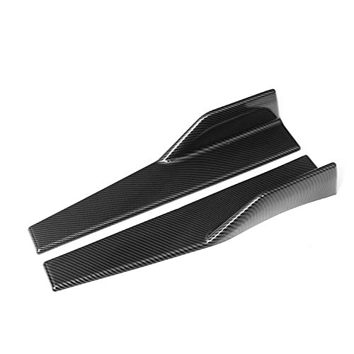 Coche Alerón Paragolpes, 45cm del coche universal del tope posterior del divisor spoiler cuerpo de la falda lateral del difusor de fibra de carbono Look/Negro for Ben-z for Para-D for C-IVIC