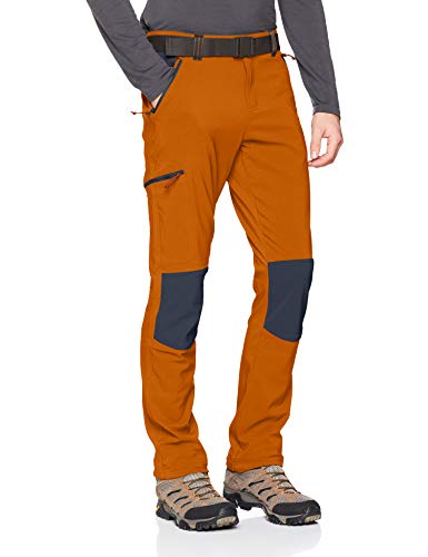 Columbia Maxtrail II Pantalones y Shorts, Hombre, Naranja (Bright Copper / Dark Mountain), 38