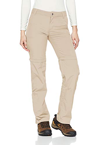 Columbia Silver Ridge 2.0 Pantalones de Senderismo Convertibles para Mujer, Beige (Fossil), 6/R