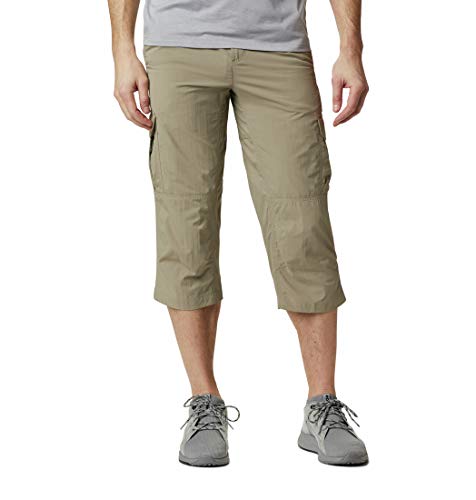 Columbia Silver Ridge II, Pantalones Capri, Hombre, Beige (Tusk), Talla: W32/L19