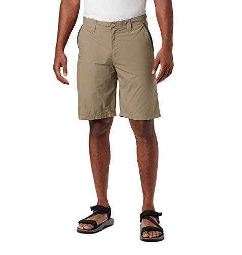 Columbia Washed out Short Pantalón Corto, Hombre, Green, 32