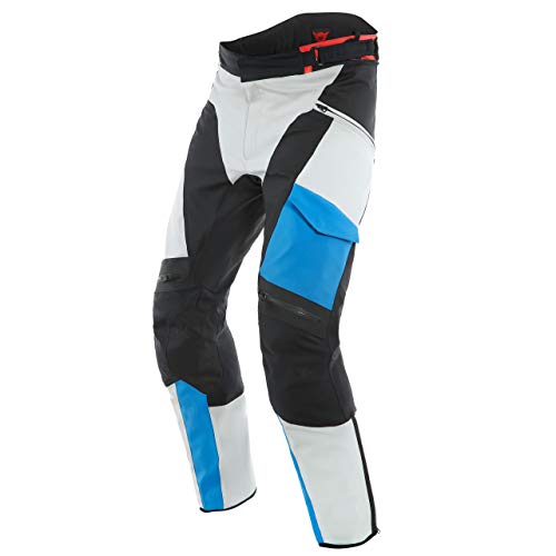 Dainese Motorradho Pantalones, Gris/Negro/Azul, 50 Unisex Adulto