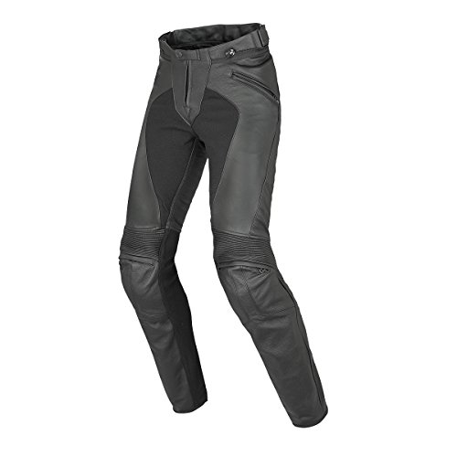 Dainese-PONY C2 LADY LEATHER Pantalónes, Negro, Talla 42