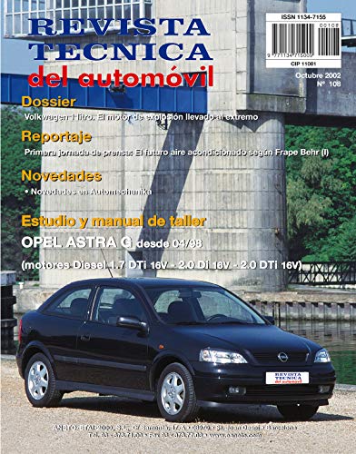 Documentación técnica RTA 108 OPEL ASTRA II (G) (1998 -2004) - Diesel