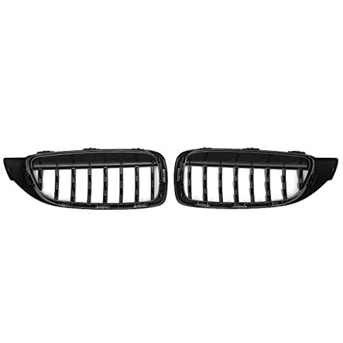 DSEB Parrilla de la Rejilla de riñón, Parachoques Delantero Estilo de Diamante para BMW M4 F32 F33 F82 F83 2013-2017 Parrillas de Carreras