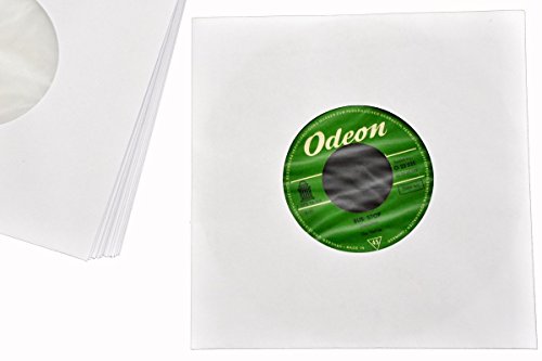 Fundas Interiores de Papel + Antiestático para Discos de Vinilo Singles 7" (Los discos pequeños) / Ref.2520