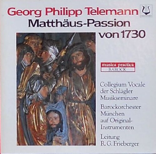 Georg Philipp Telemann Matthäus Passion von 1730 (VINYL-BOX)