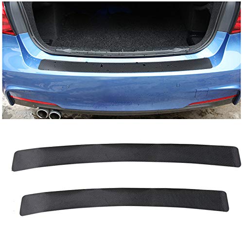 GLEETIEZ Protectores de paragolpes Traseros de Fibra de Carbono del Coche Tronco de Cola Decoración de Borde de Carga Pegatina de protección,para BMW 1 3 5 6 7 Series X3 X5 E36 E39 E90 E91 E92 E60