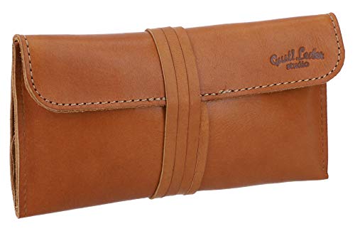 Gusti Cuero Studio Stefan Bolsa de Tabaco de Liar de Piel de Vaca Estilo Vintage Retro Unisex Cartera Cigarrillos Marrón 2T12-22-5