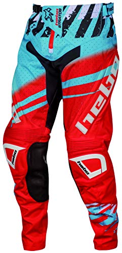 HEBO Stratos Pantalón Enduro-Cross, Adultos Unisex, Turquesa, XL