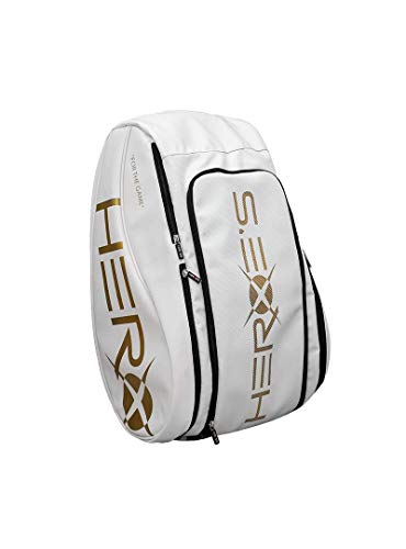 Heroe's Bolsa mochila para raquetas #Thunder White Padel y Beach Tennis